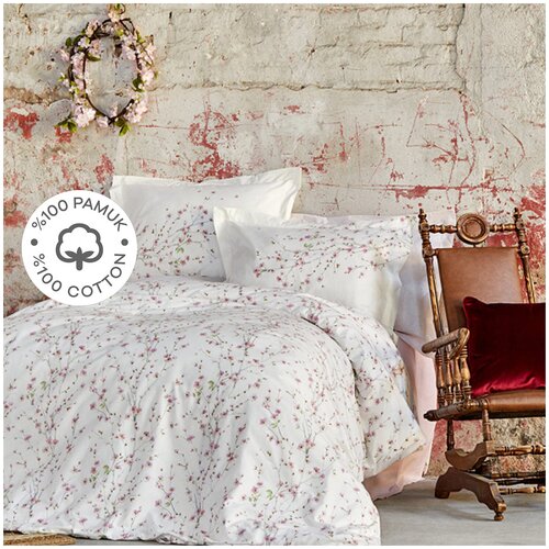 Комплект постельного белья (4шт): под.200х220, прос.240x260, нав.50х70 (2шт) см, Karaca Home Турция 8680214223222