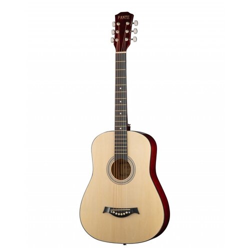 FT-R38B-N Акустическая гитара, цвет натуральный, Fante акустическая гитара с вырезом fante санбёрст