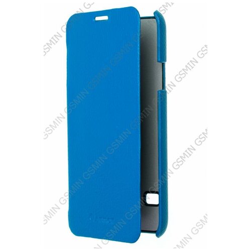 Кожаный чехол для Samsung Galaxy S5 Armor Case - Book Type (Голубой)