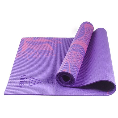 Коврик для фитнеса Virtey LKEM-3007/4 173x61x0,4см, принт, фиолетовый/ коврик для йоги /коврик для фитнеса и йоги нескользящий