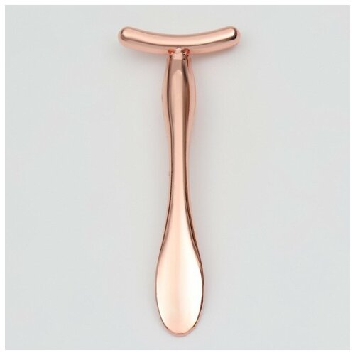 Queen fair Массажёр для лица и зоны декольте с лопаткой 10 35 11 см цвет розовое золото 40500₽