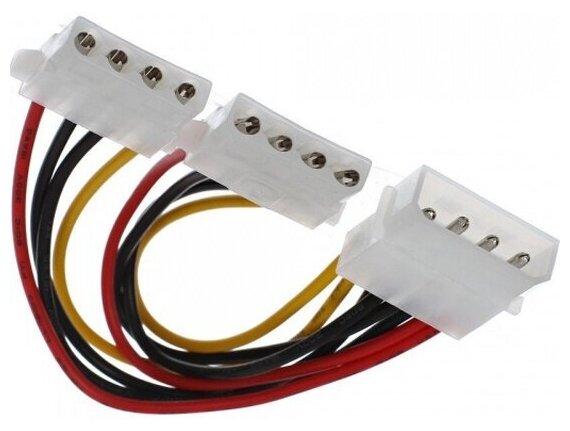 Разветвитель Exegate Molex/2xMolex, для HDD, 0,15м - фото №2