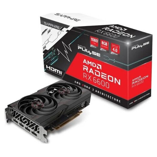 Видеокарта Sapphire AMD Radeon RX6600 8GB 128-bit GDDR6 11310-05-10G