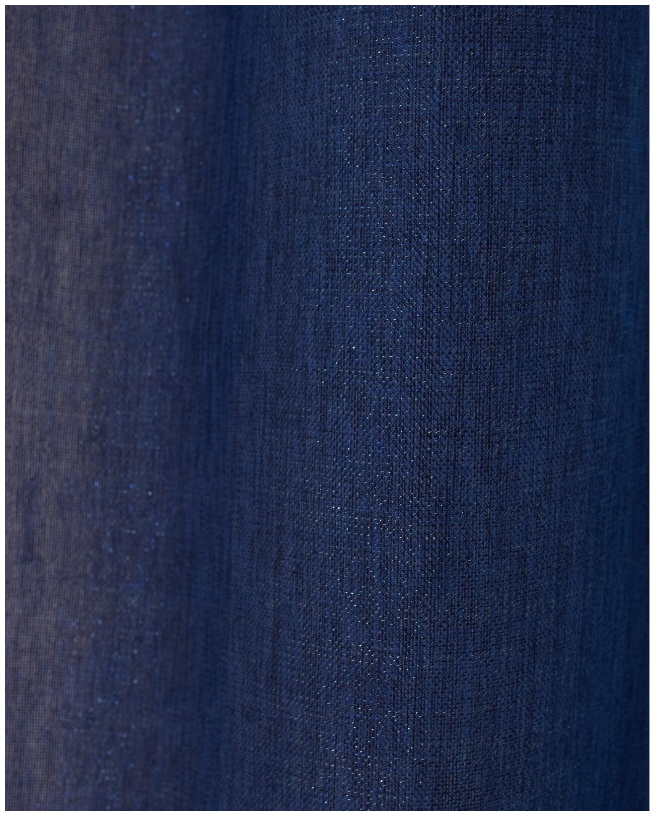 Портьеры Этель "Блеск" на ленте, 140х270 см, 1 шт., синий - фотография № 6