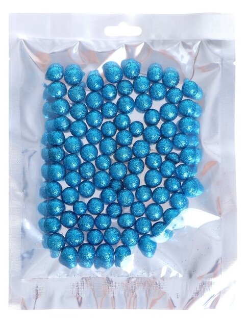 Фигурка для поделок и декора "Шар", набор 80 шт, размер 1 шт 0,5 см, цвет синий 4301904