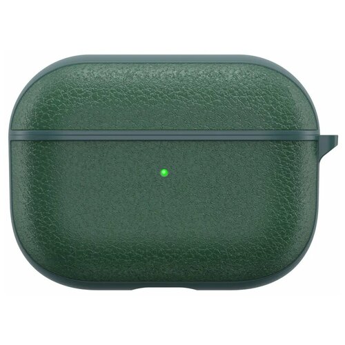 Чехол из натуральной кожи WiWU для AirPods Pro, Green for airpods pro case cute fruit juicy peach apple earphone cover case for airpods 1 2 case funda airpods pro