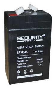 Аккумулятор 6V - 4.5 А/ч "Security Forсe" (SF 6045)