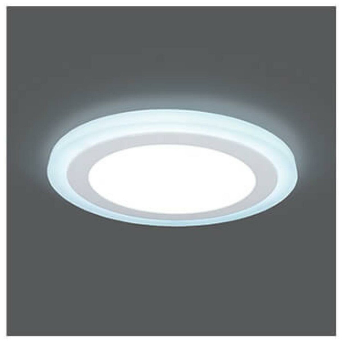 Светильник встраиваемый светодиодный Gauss Backlight BL119 круглый 12/4 Вт 4000 K, алюминий/акрил, цвет белый - фотография № 13