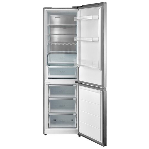 Отдельностоящий двухкамерный холодильник Korting KNFC 62029 X