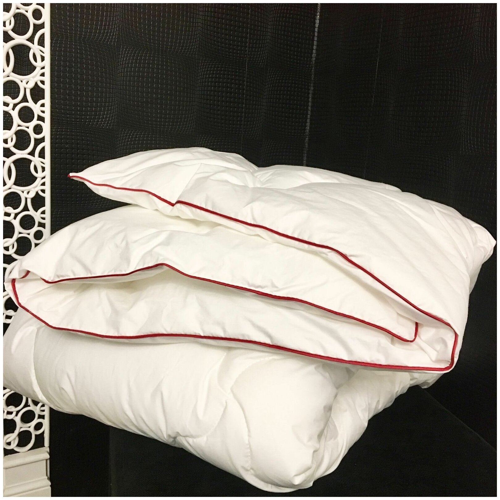 Одеяло Лебяжий пух, 2-х спальное 172х200, чехол белоснежный хлопок 100%, легкое, невесомое, объемное - фотография № 6
