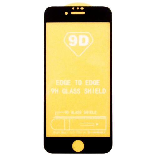 Защитное стекло 9D для APPLE iPhone 6, 6S черная рамка