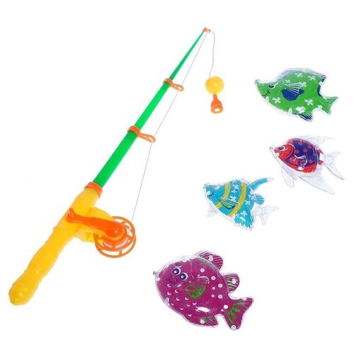 Развивающая игрушка Сима-ленд Радужные рыбки 5164126, 5 дет., разноцветный