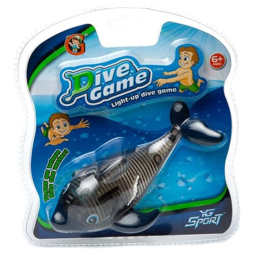 Игрушка для ванной и бассейна Junfa Дельфин, c подсветкой (включается, когда касается воды) YG38S