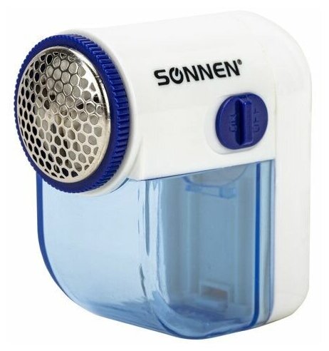 фото Комплект 2 шт, Машинка для удаления катышков миниклинер SONNEN FS-8809, белый/голубой, код 1С, 455465