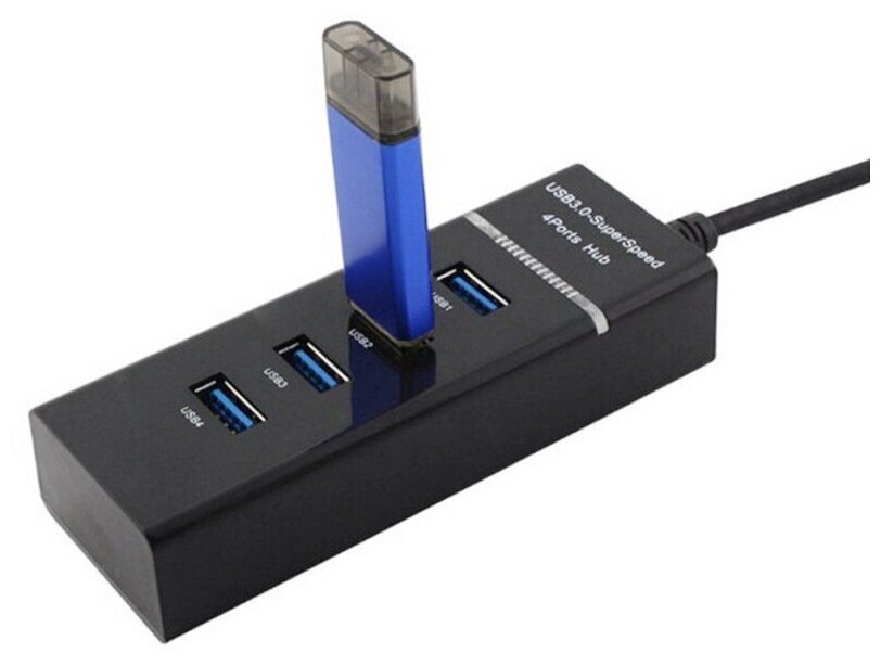 USB HUB 3.0 Type-C / USB-концентратор USB 3.0 на 4 порта / Разветвитель для компьютера / ХАБ-разветвитель для ПК / Ноутбука