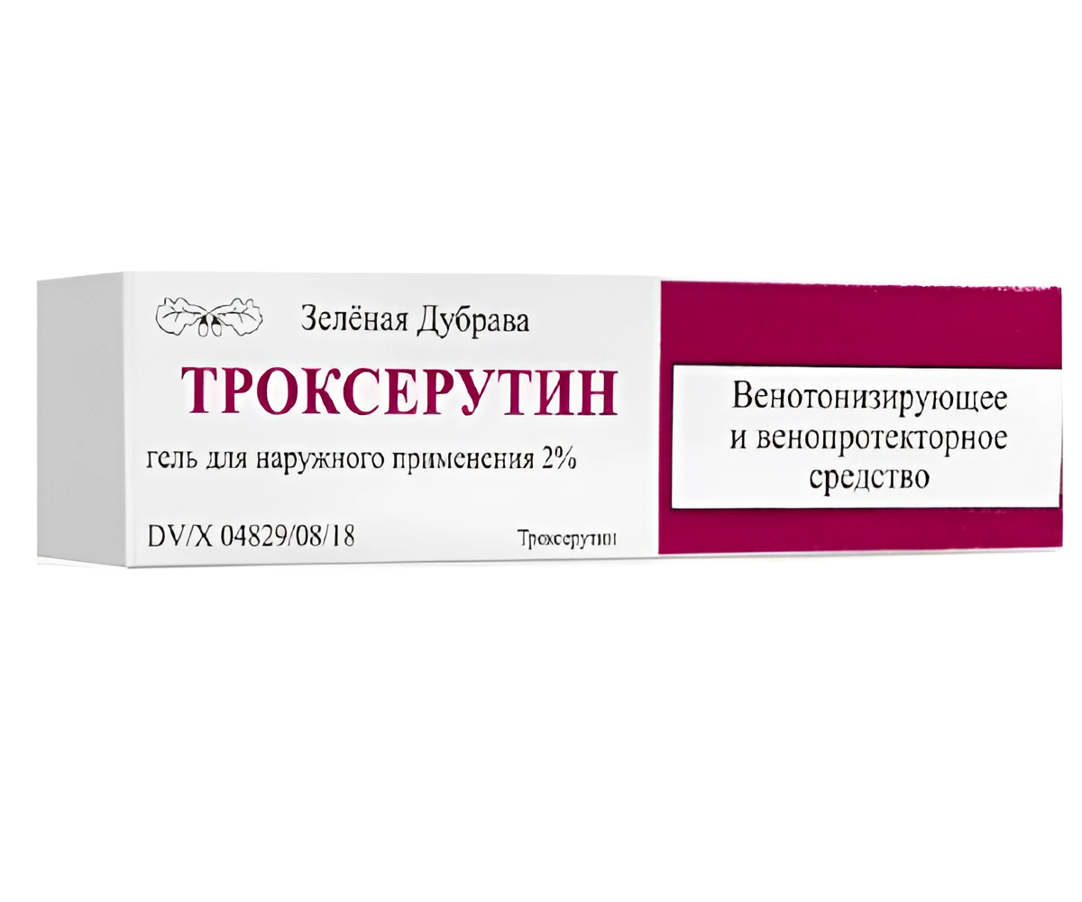 Троксерутин гель д/нар. прим., 2%, 50 г, 1 шт., 1 уп.