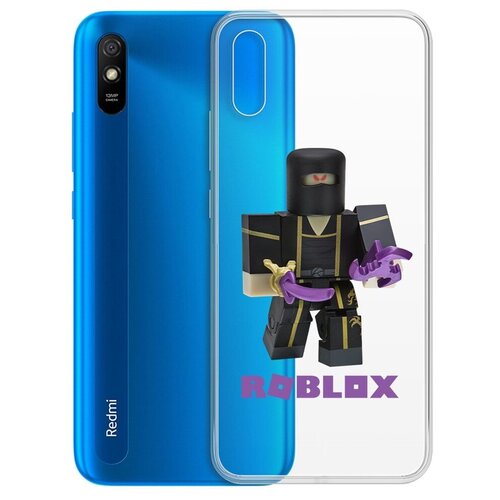 Чехол-накладка Krutoff Clear Case Roblox-Ниндзя Ассасин для Xiaomi Redmi 9A чехол накладка krutoff clear case roblox ниндзя ассасин для xiaomi redmi note 8t