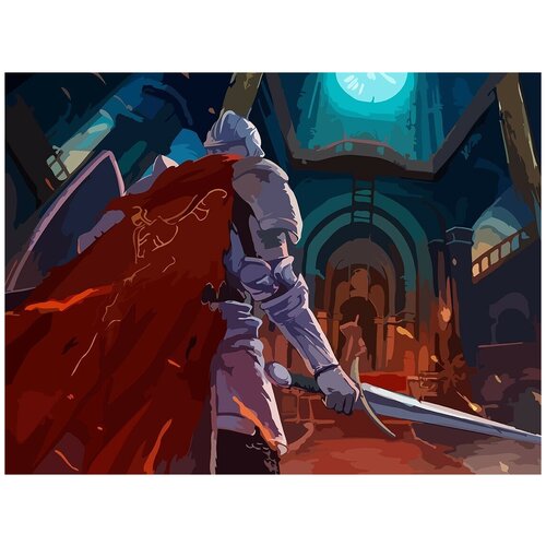 Картина по номерам на холсте игра Dark Souls - 6555 Г 30x40