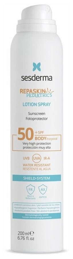 Спрей Sesderma Repaskin Pediatrycs Aerosol Transparent SPF50 , 200 мл