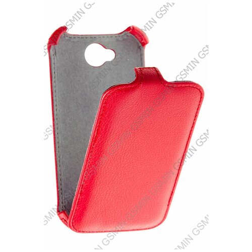 Кожаный чехол для Lenovo A706 Armor Case (Красный)