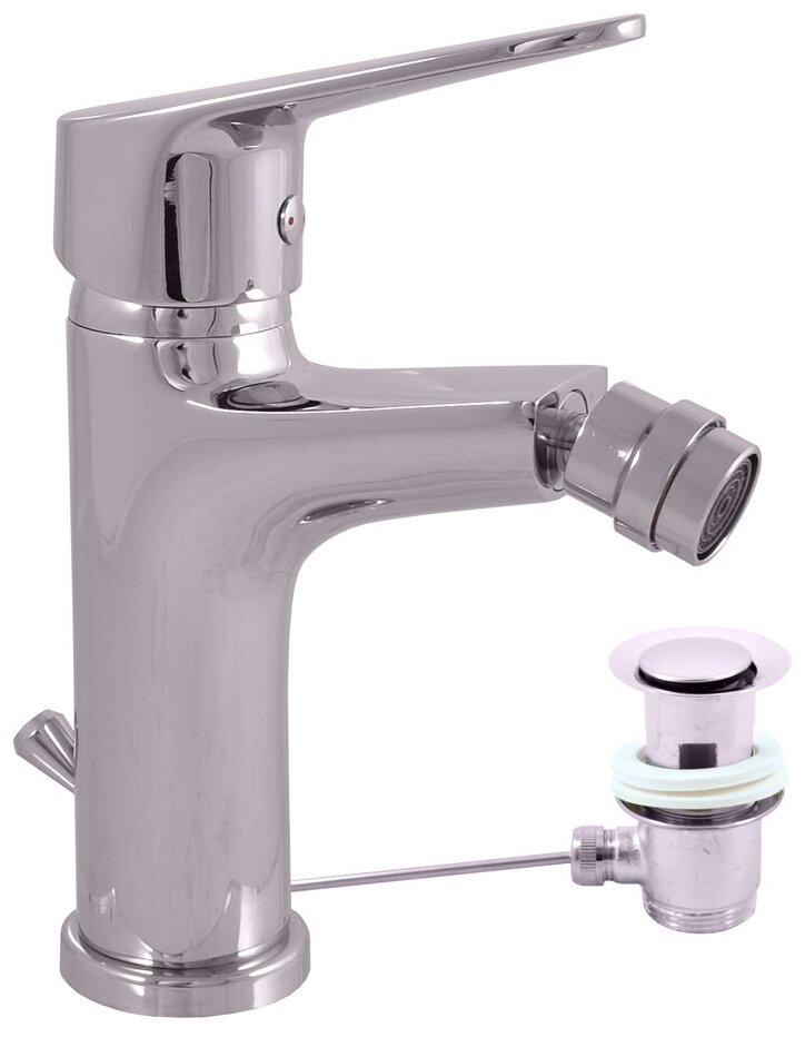 VI245.5 VICTORIA - смеситель для биде, донный клапан (пластик) RAV Slezak