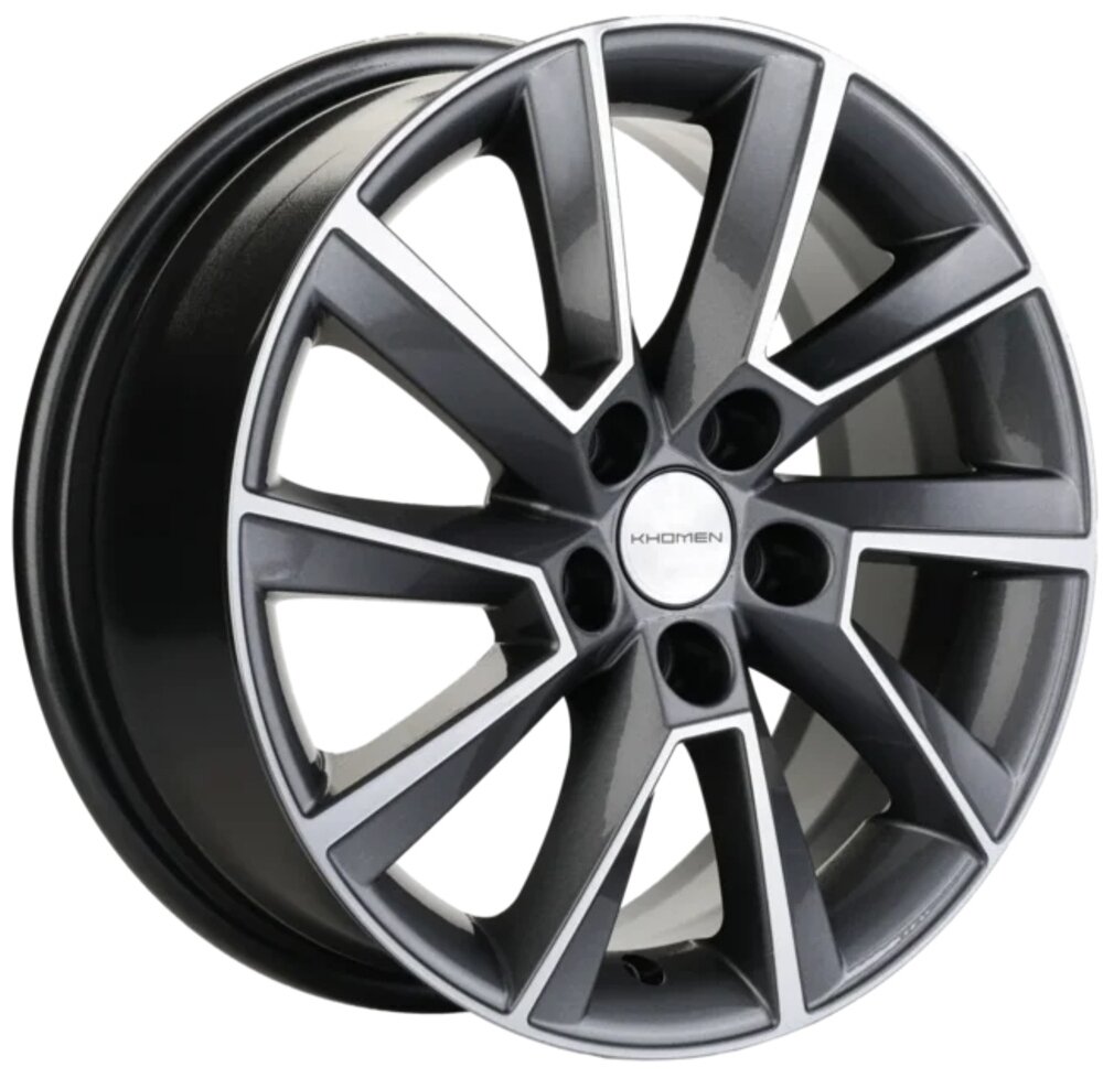 KHOMEN WHEELS WHS502961 6x15/5x100 ET38 D57,1 KHW1507 (Rapid/Fabia) Gray-FP