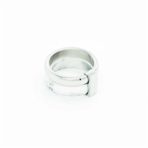базовое v образное кольцо размер 18 kalinka Кольцо Kalinka modern story, эмаль, размер 17, мультиколор, черный