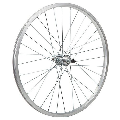 Колесо для велосипеда заднее STG Х95071 24 серебристый колесо переднее forward dw 27 5 32 отв 9х100мм v brake wz 201fqr