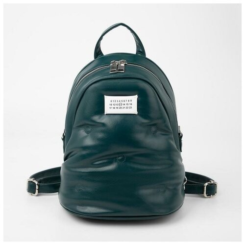 фото Рюкзак, отдел на молнии, наружный карман, цвет зелёный korban
