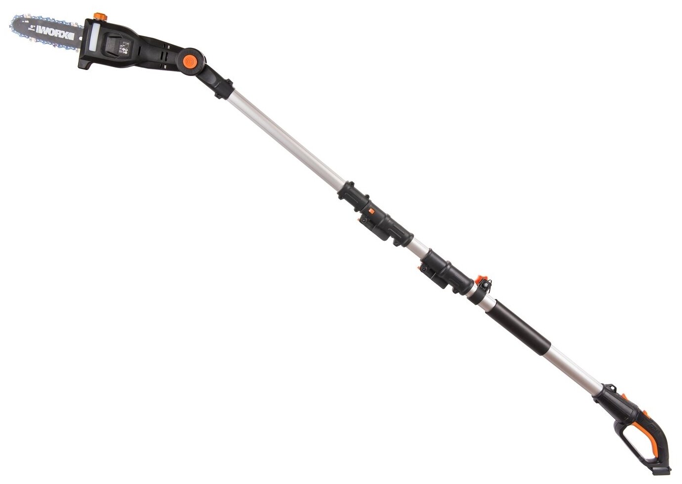 Цепная пила аккумуляторная телескопическая WORX WG349E.9, 20В, 20 см, без АКБ и ЗУ — фото 1