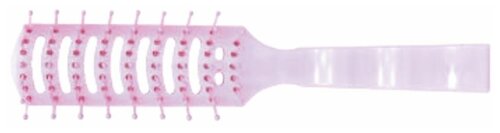 Щетка Ollin Professional Щётка для укладки продувная, 7 рядов, нейлоновые штифты, цветная Розовая, 1 шт