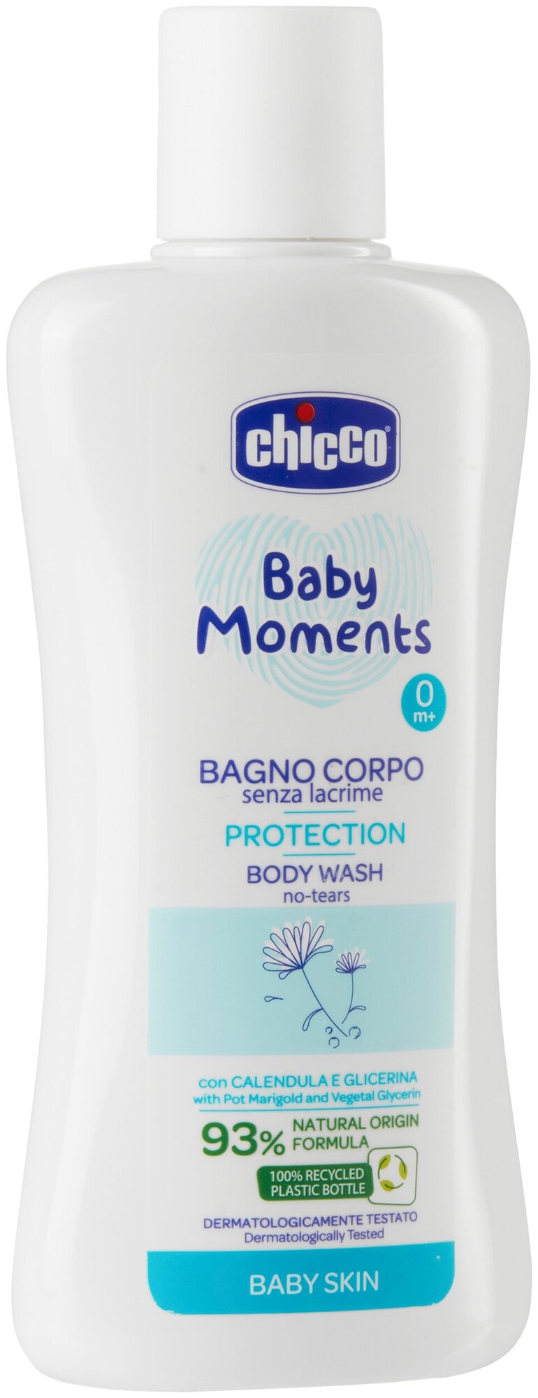 Пена для ванны Chicco Baby Moments Protection 0м+, 200 мл