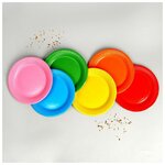Набор бумажных тарелок «Разноцвет», 18 см - изображение