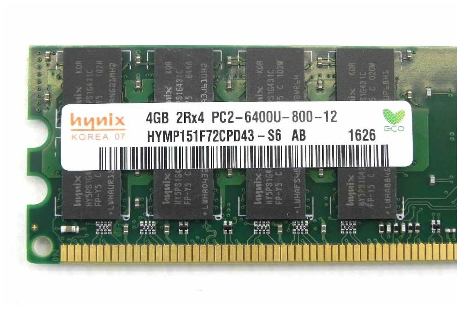 Модуль памяти Hynix DDR2 4GB 2Rx4 PC2-6400U-800-12 ( для процессоров AMD ) =