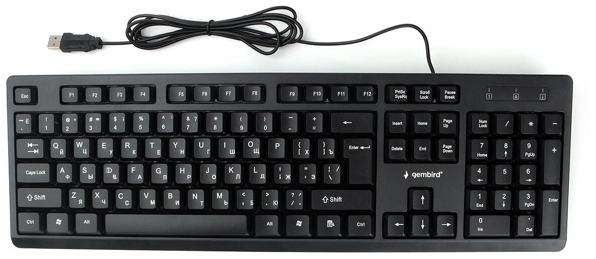 Купить Клавиатура c лазерной гравировкой символов Gembird KB-8355U-BL ...