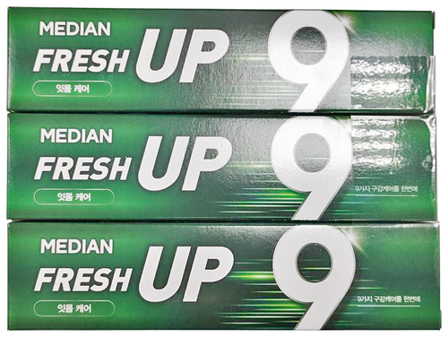 Набор зубных паст для ухода за деснами Median Fresh Up Gum Care Toothpaste, 120 г *3 шт