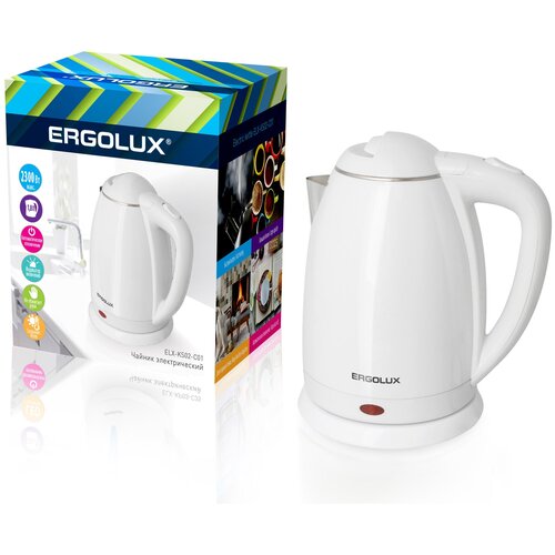 Чайник Ergolux ELX-KS02-C01 белый 187500₽