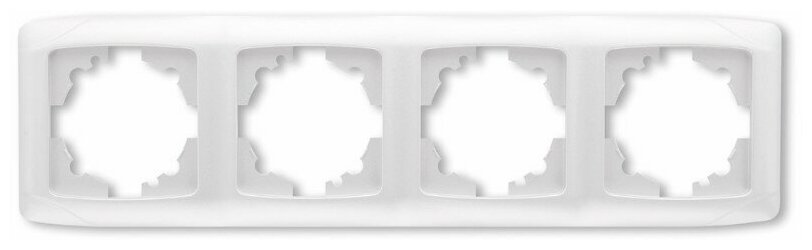 фото Рамка четырехместная Viko "Carmen", горизонтальная, белая