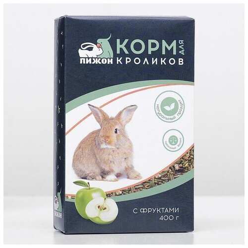 Корм Пижон для кроликов, с фруктами, 400 г 5177395 корм пижон для кроликов с овощами 400 г