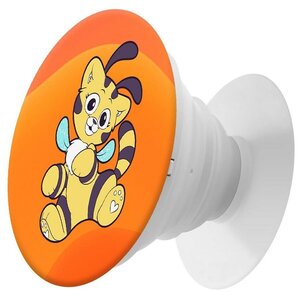 Пластмассовый держатель / подставка для телефона Krutoff для телефона Попсокет Хаги Ваги - Кошка-Пчёлка рисунок