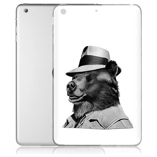 Чехол задняя-панель-накладка-бампер MyPads медведь в шляпе для Apple iPad 9.7 (2017)/Apple iPad 9.7 (2018) A1822/A1823/A1893/A1954 противоударный