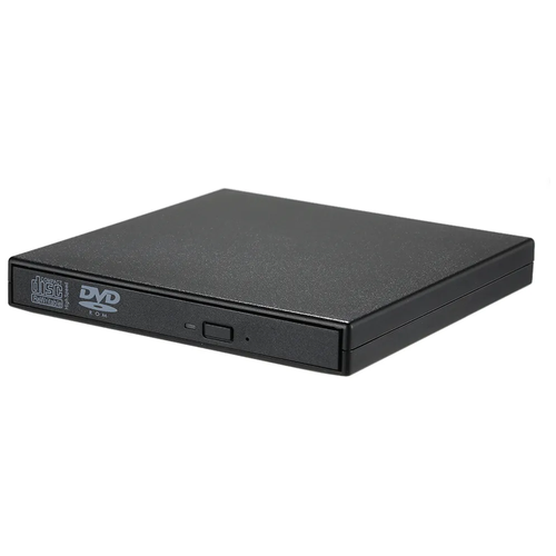 Внешний привод DVD-RW / CD-RW, тонкий корпус, USB 2.0, черный