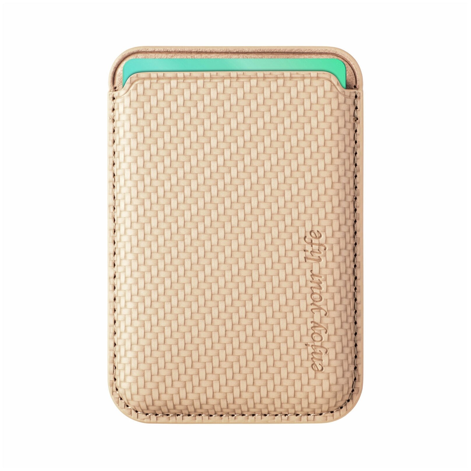 Кошелек Magsafe Wallet / Картхолдер Premium для Apple iPhone магнитный золотистый