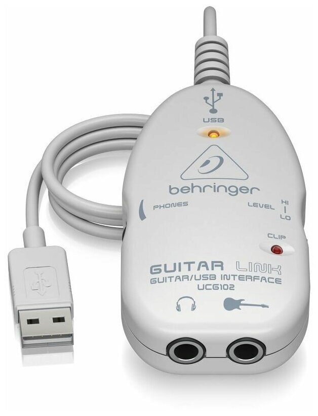 Behringer Ucg102 - внешний звуковой Usb-интерфейс для подключения электрогитары к компьютеру