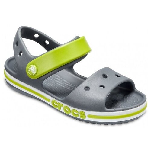 Детские серые сандалии CROCS Kids' Bayaband Sandal размер 24/25 длина стопы 15 см