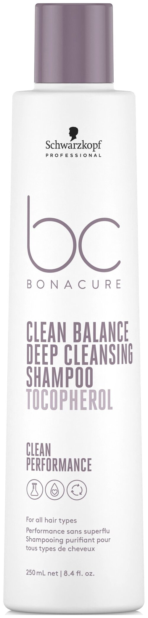 Шампунь BONACURE CLEAN BALANCE для глубокого очищения волос SCHWARZKOPF PROFESSIONAL 250 мл