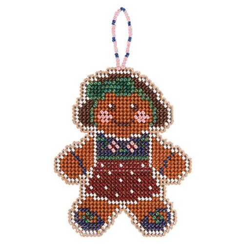 Набор для вышивания Gingerbread Lass (6,5 х 8 cm.) / Mill Hill (США), артикул MH212113