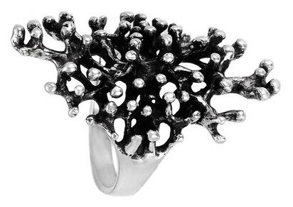 Кольцо Серена-Сильвер, серебро, 925 проба, чернение, размер 21