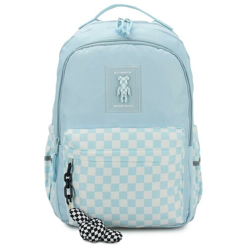 Рюкзак для подростков в школу «Chess» 505 Light Blue