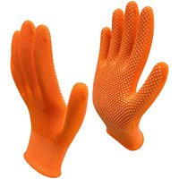 Перчатки рабочие Master-Pro микротач оранжевый, нейлоновые с ПВХ покрытием, 1 пара